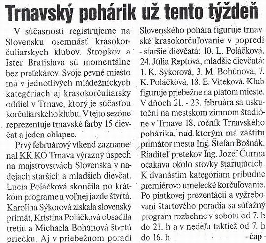 Trnavsk krasokoruliarky zabodovali